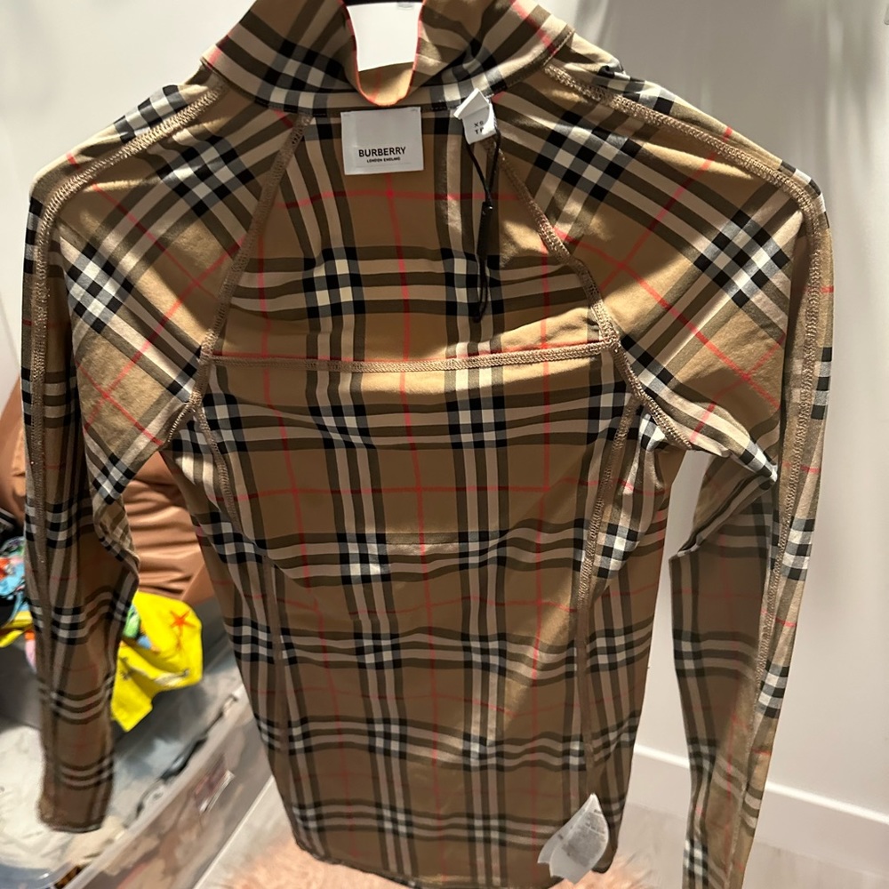 Burberry swim top worn as a dress fits like a glove worn once